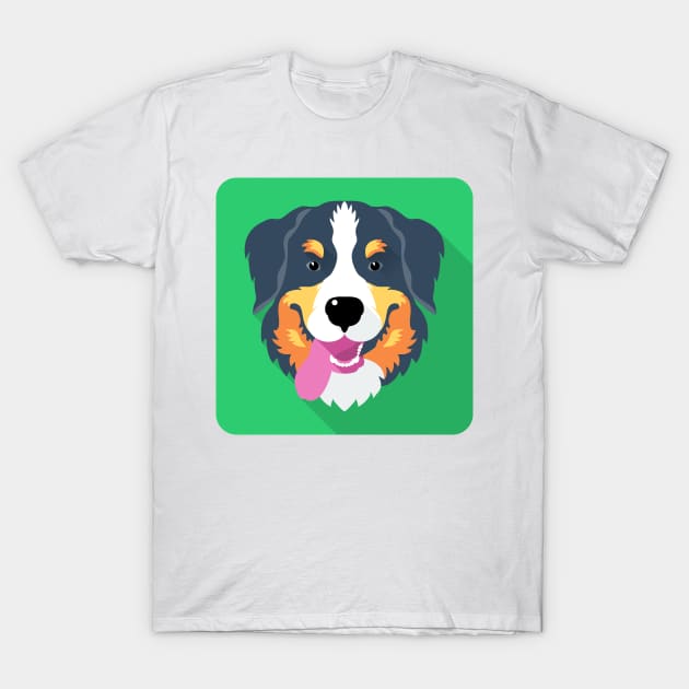 Bernese Mountain Dog icon T-Shirt by kavalenkava